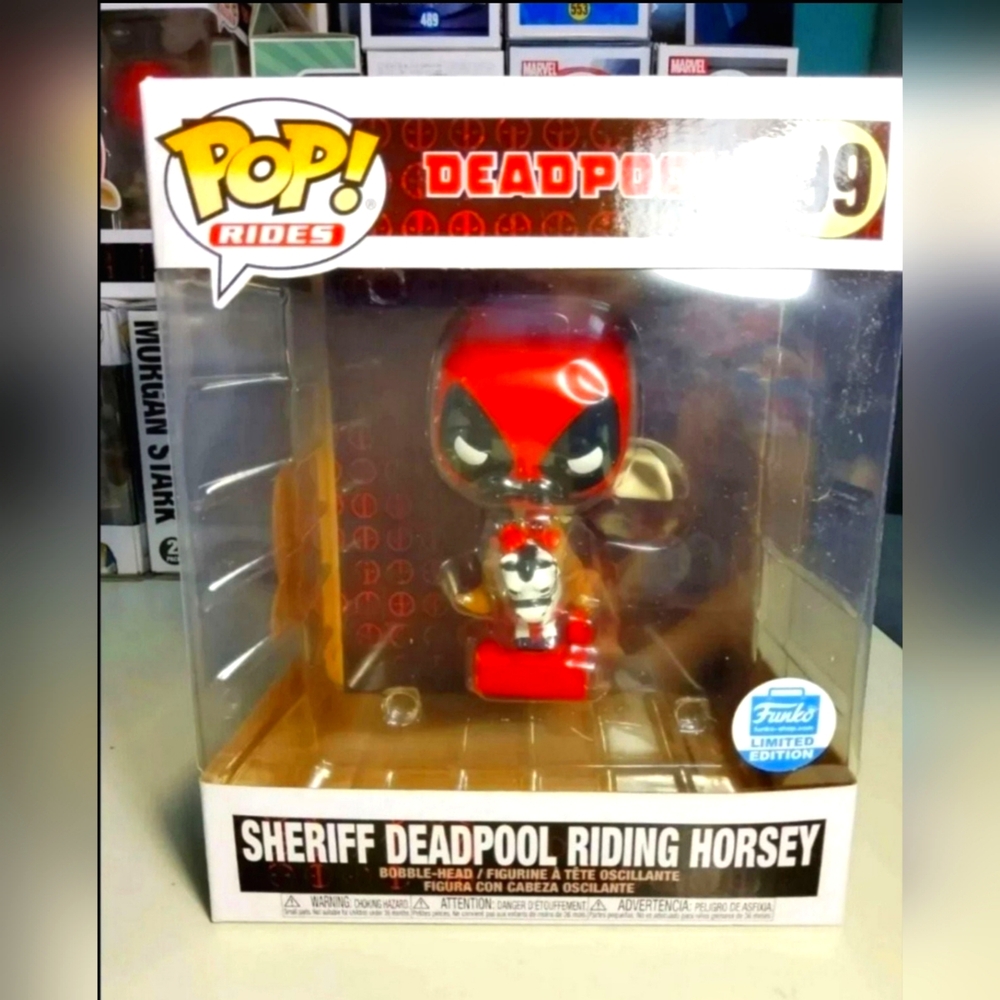 Vaulted Funko Excl DEADPOOL #99 Cowboy Sheriff Deadpool Horsey X-Men Wolverine